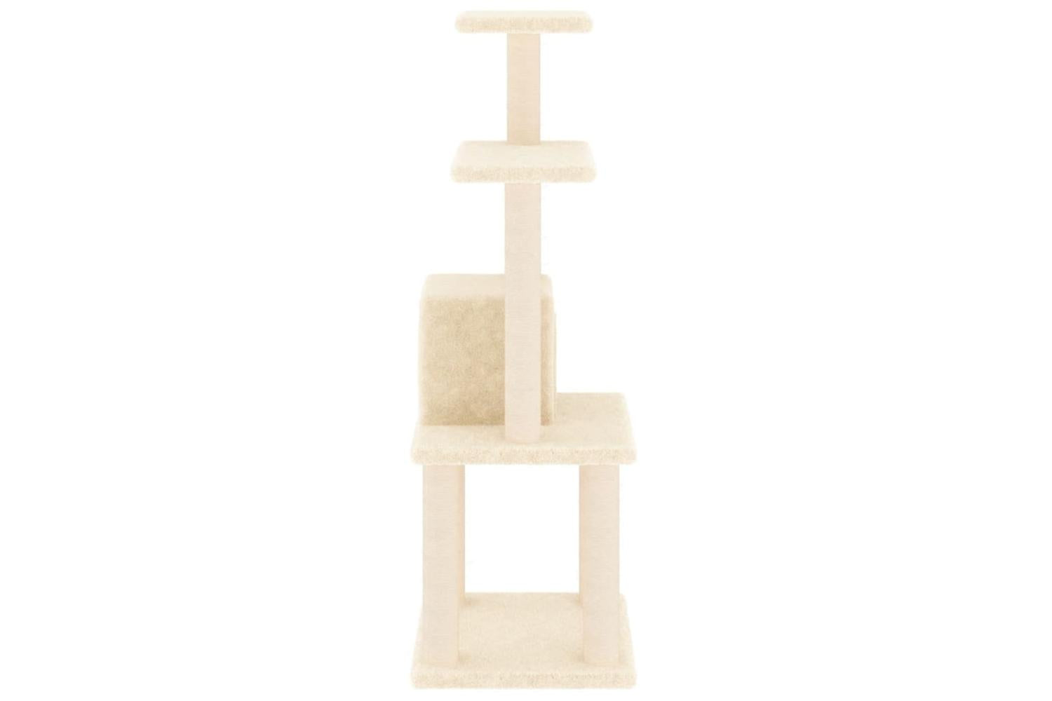 Vidaxl Cat Tree With Sisal Scratching Posts Cream 105 Cm-4