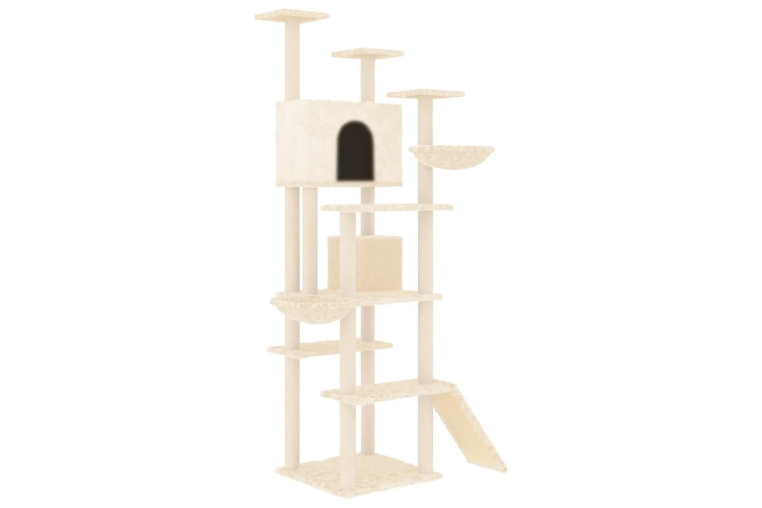 Vidaxl Cat Tree With Sisal Scratching Posts Cream 191 Cm-2