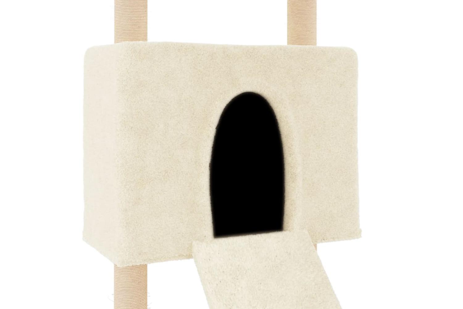 Vidaxl Cat Tree With Sisal Scratching Posts Cream 153 Cm-6