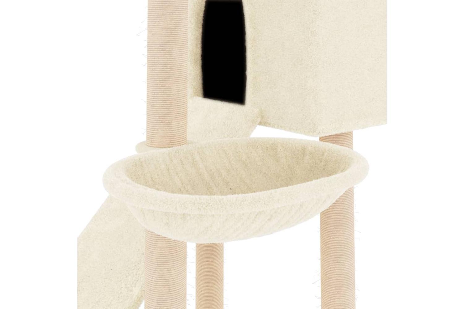 Vidaxl Cat Tree With Sisal Scratching Posts Cream 153 Cm-7