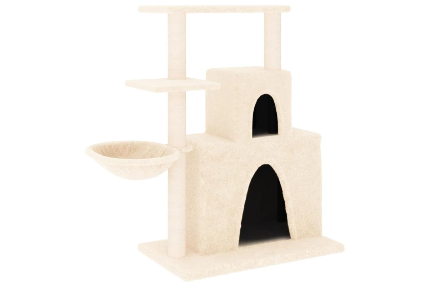 Vidaxl Cat Tree With Sisal Scratching Posts Cream 83 Cm