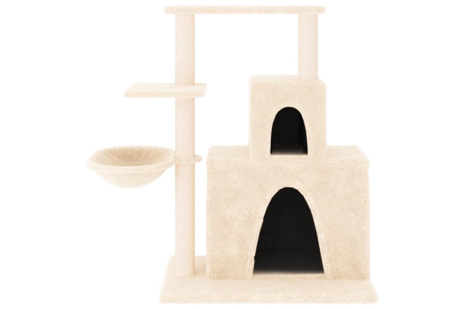 Vidaxl Cat Tree With Sisal Scratching Posts Cream 83 Cm-3