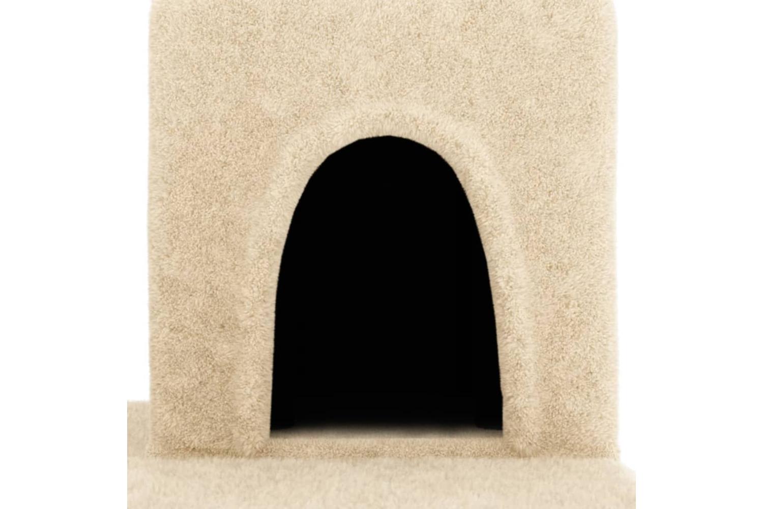 Vidaxl Cat Tree With Sisal Scratching Posts Cream 154 Cm-6