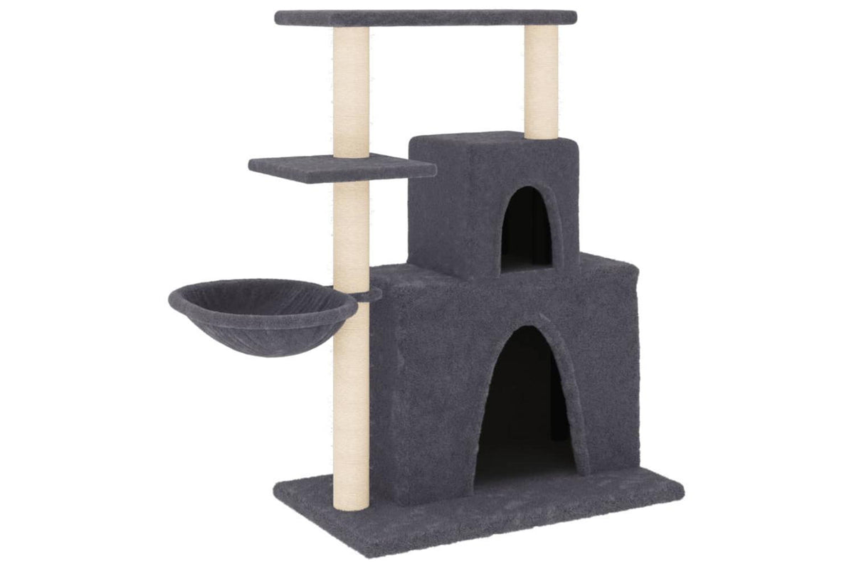 Vidaxl Cat Tree With Sisal Scratching Posts Dark Grey 83 Cm-2