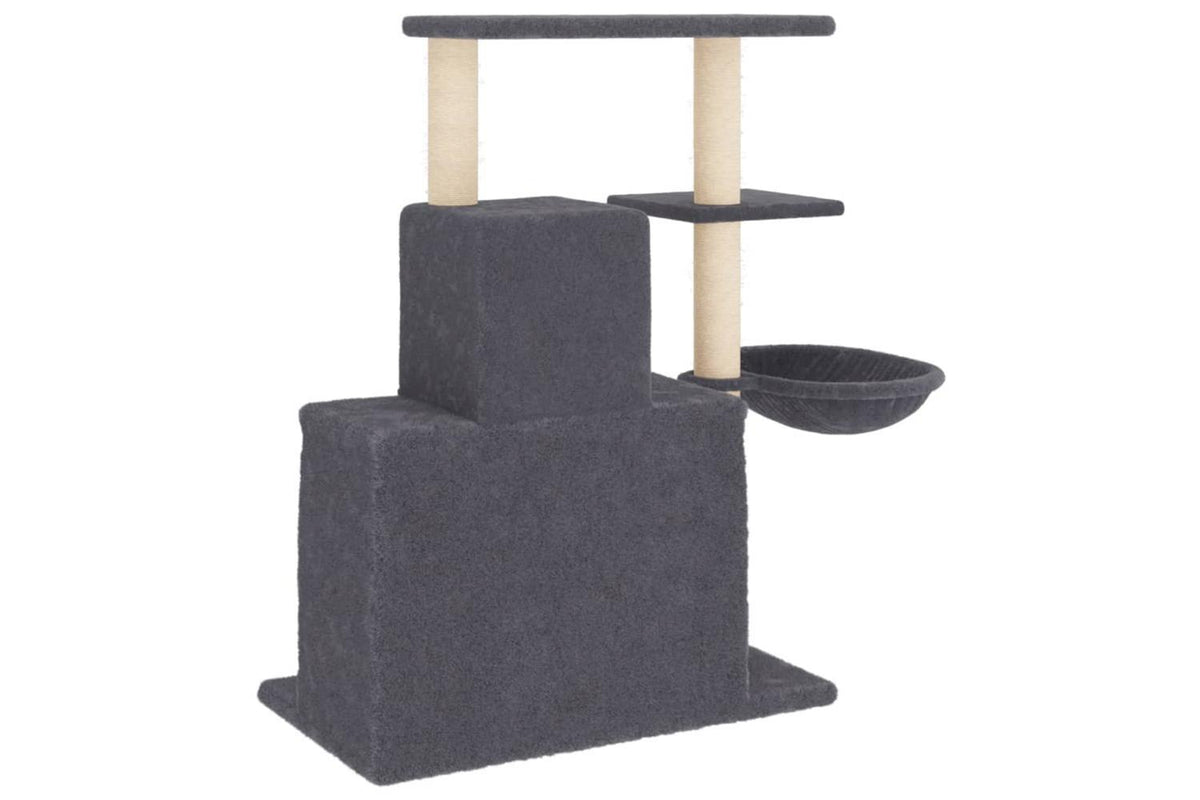 Vidaxl Cat Tree With Sisal Scratching Posts Dark Grey 83 Cm-5