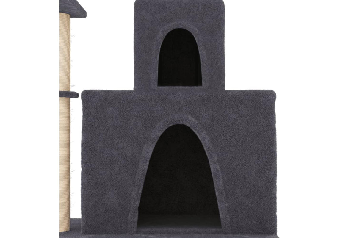 Vidaxl Cat Tree With Sisal Scratching Posts Dark Grey 83 Cm-6