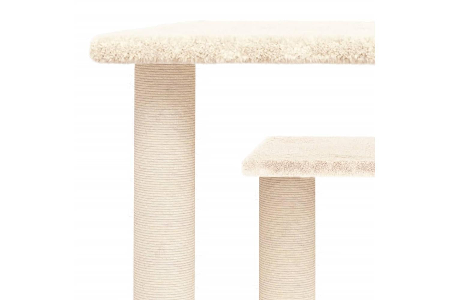 Vidaxl Cat Scratching Posts With Platforms Cream 50 Cm-5