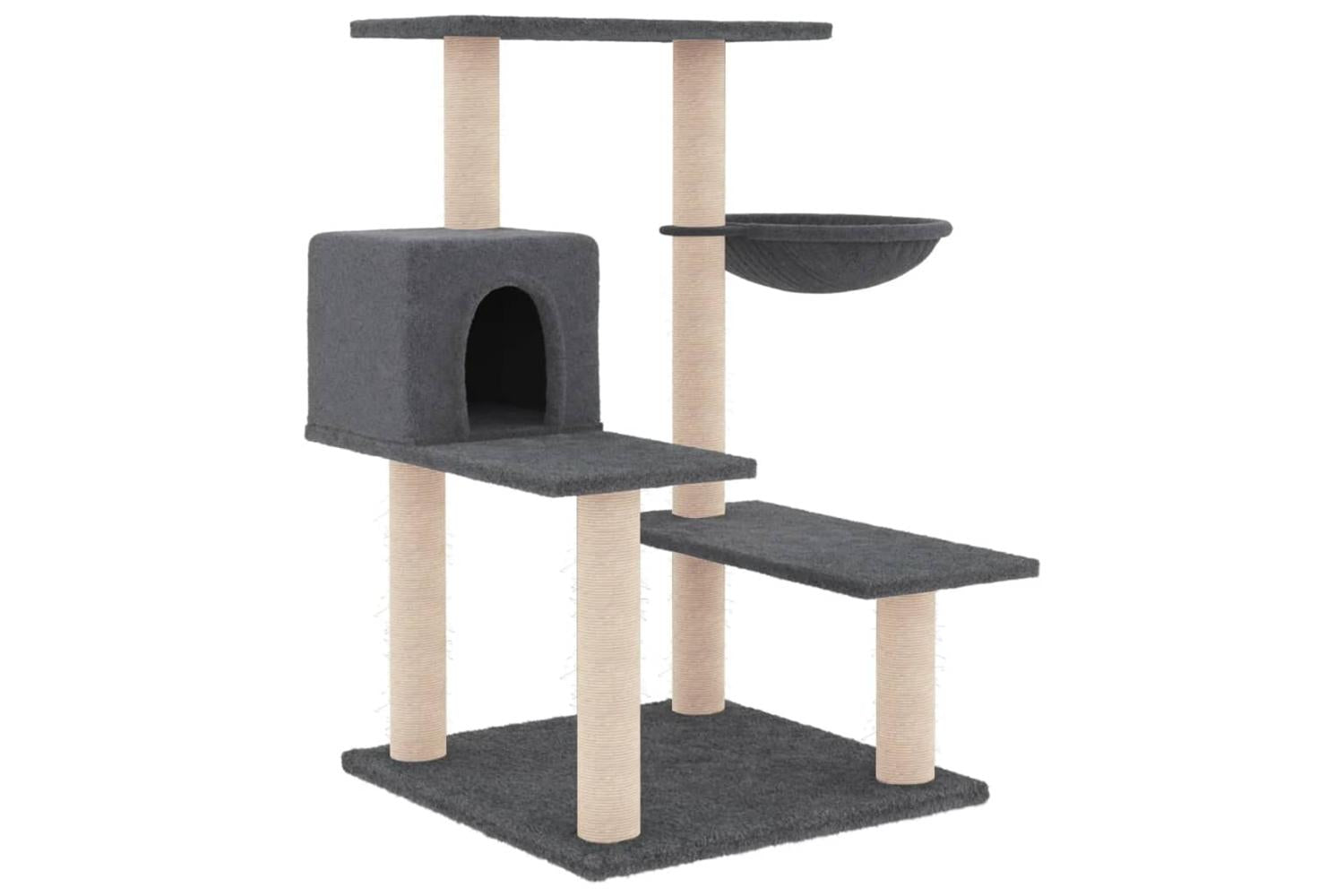 Vidaxl Cat Tree With Sisal Scratching Posts Dark Grey 825 Cm