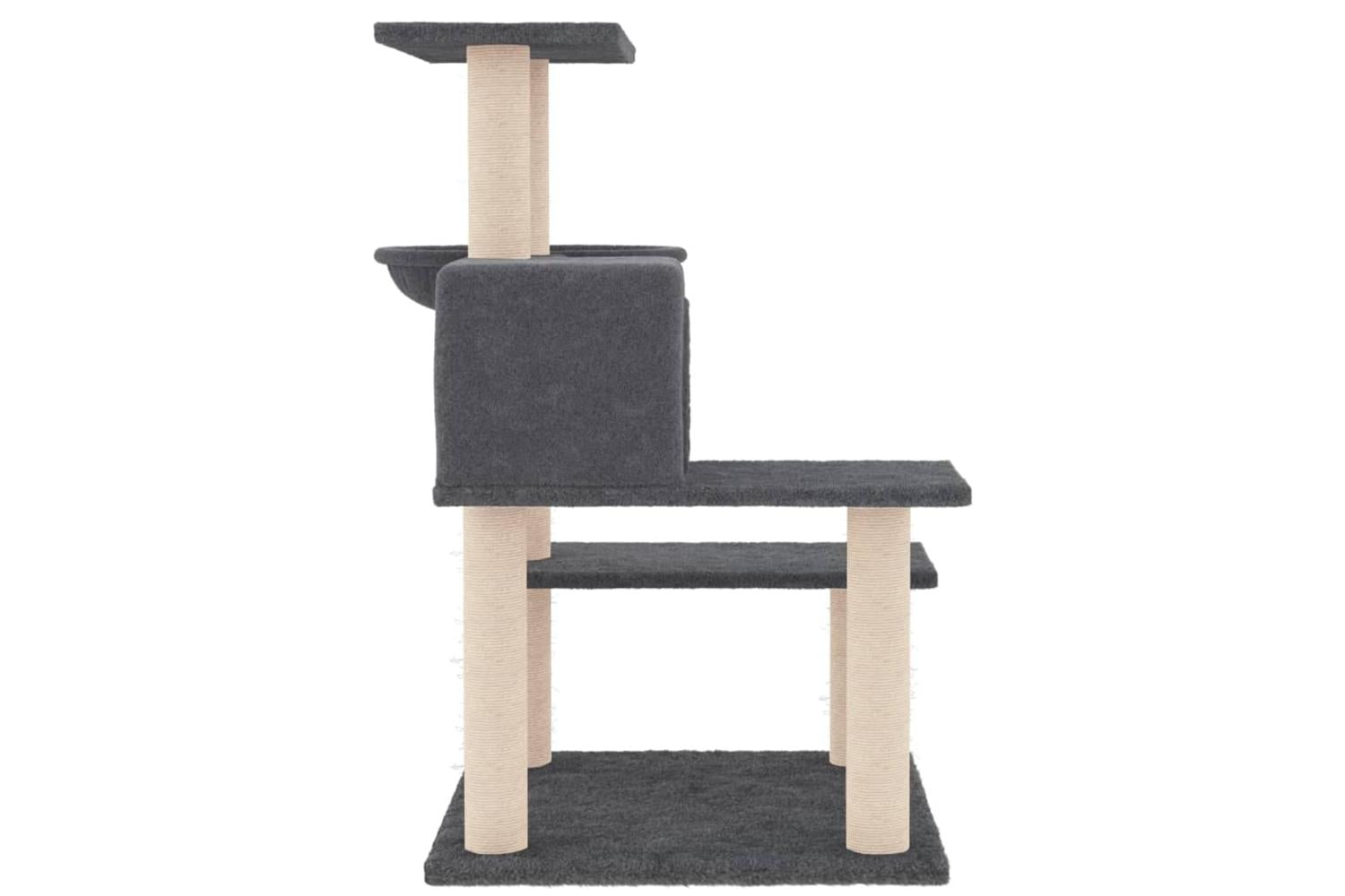 Vidaxl Cat Tree With Sisal Scratching Posts Dark Grey 825 Cm-4
