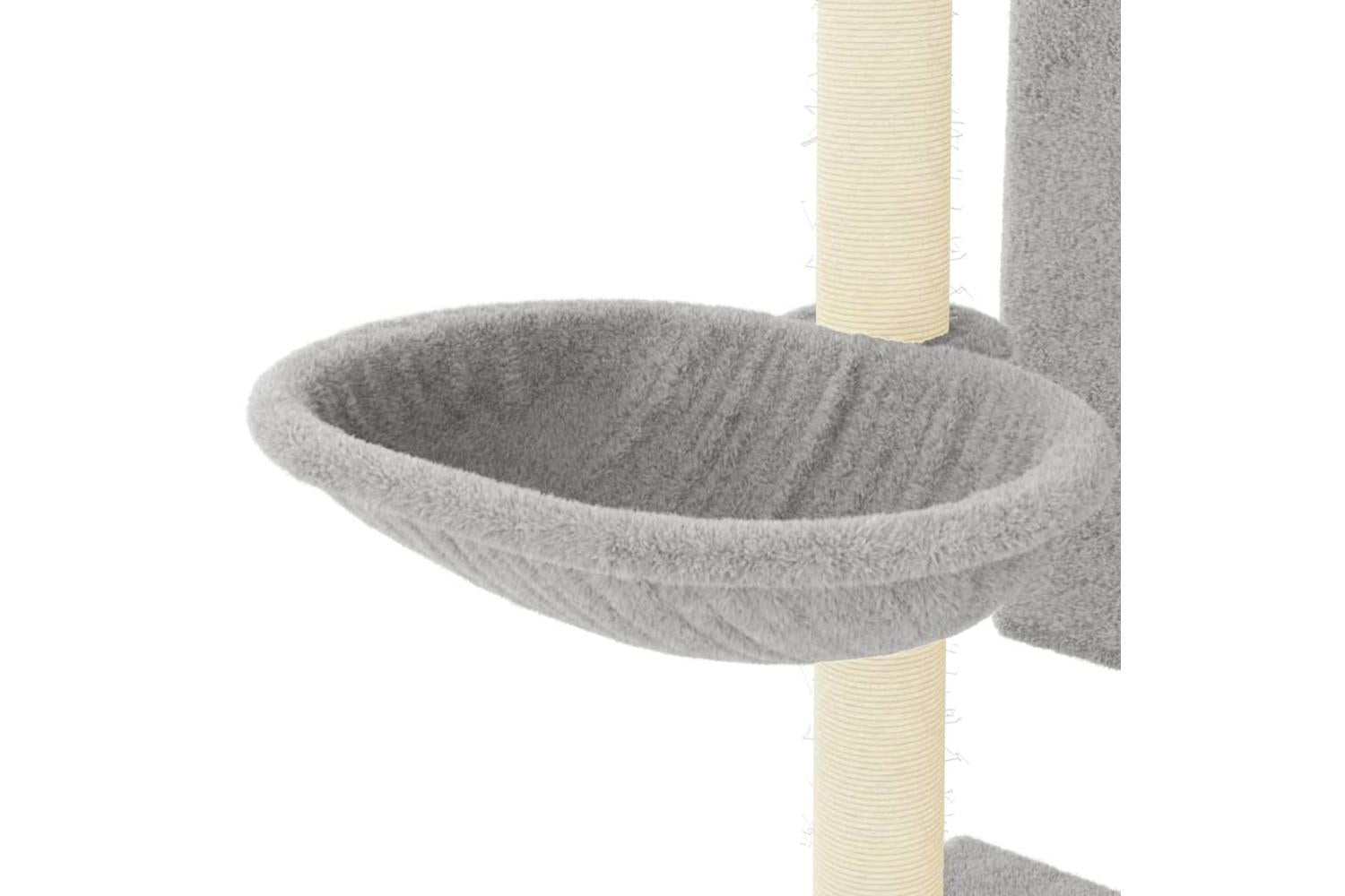 Vidaxl Cat Tree With Sisal Scratching Posts Light Grey 1305 Cm-7