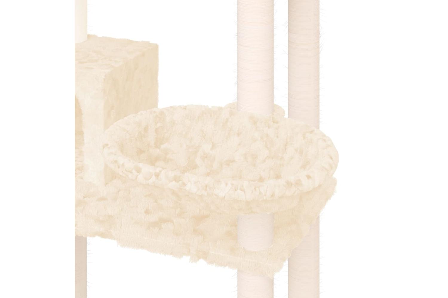 Vidaxl Cat Tree With Sisal Scratching Posts Cream 131 Cm-6