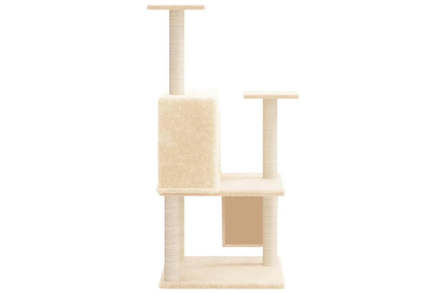 Vidaxl Cat Tree With Sisal Scratching Posts Cream 109 Cm-4