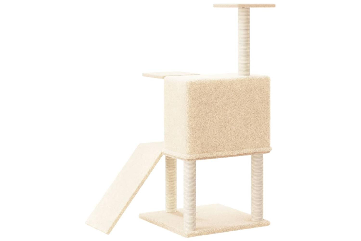 Vidaxl Cat Tree With Sisal Scratching Posts Cream 109 Cm-5