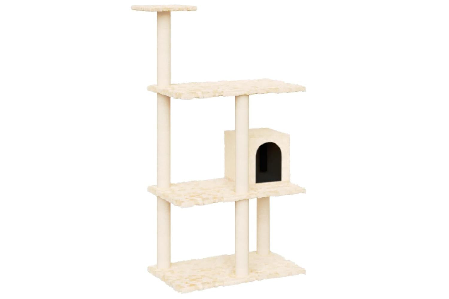 Vidaxl Cat Tree With Sisal Scratching Posts Cream 119 Cm-2