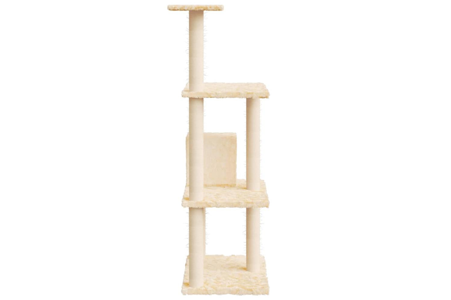 Vidaxl Cat Tree With Sisal Scratching Posts Cream 119 Cm-4