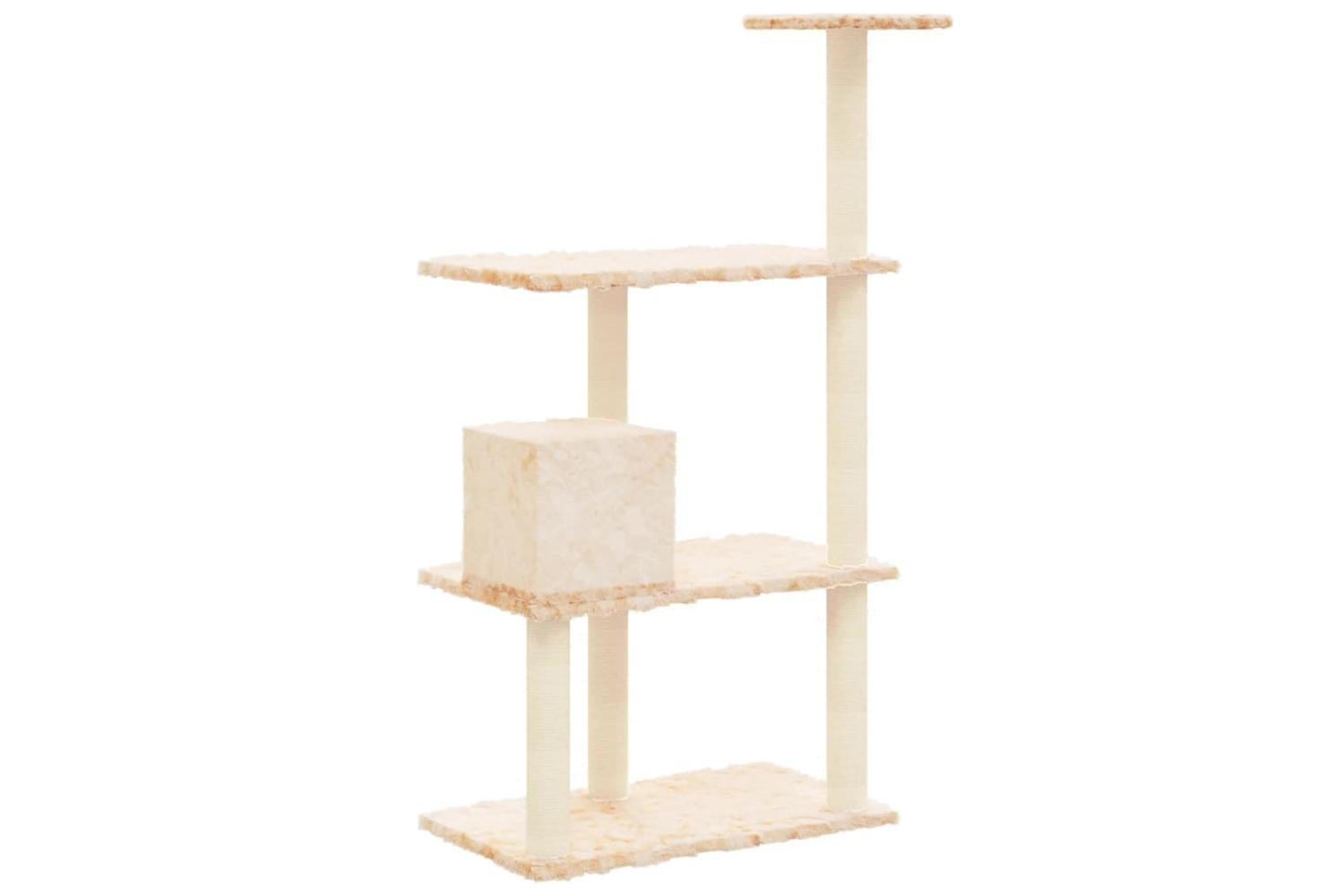 Vidaxl Cat Tree With Sisal Scratching Posts Cream 119 Cm-5