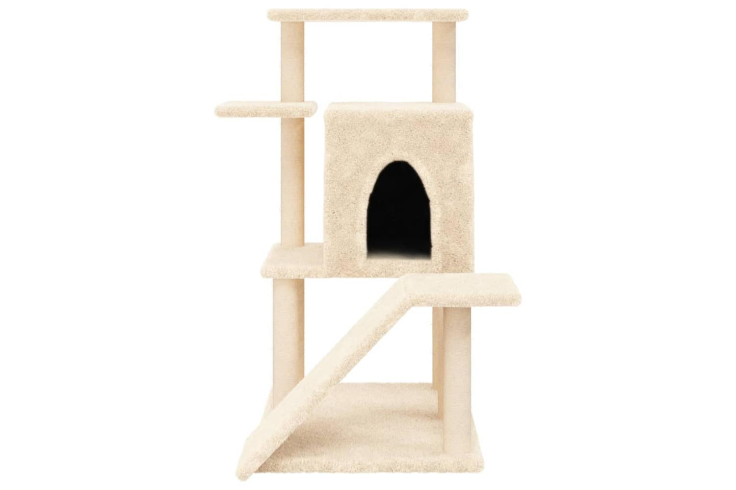 Vidaxl Cat Tree With Sisal Scratching Posts Cream 97 Cm-4