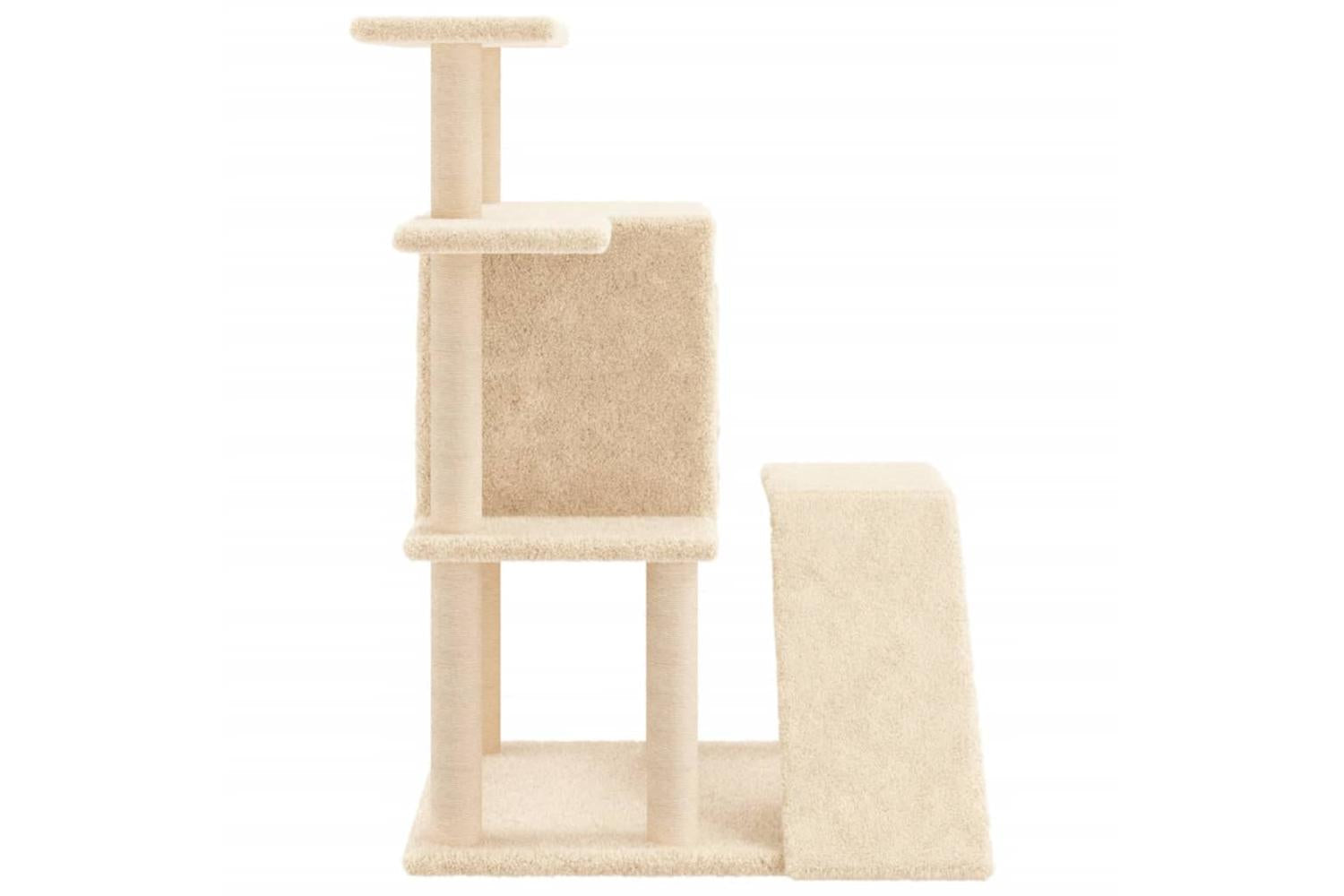 Vidaxl Cat Tree With Sisal Scratching Posts Cream 97 Cm-5
