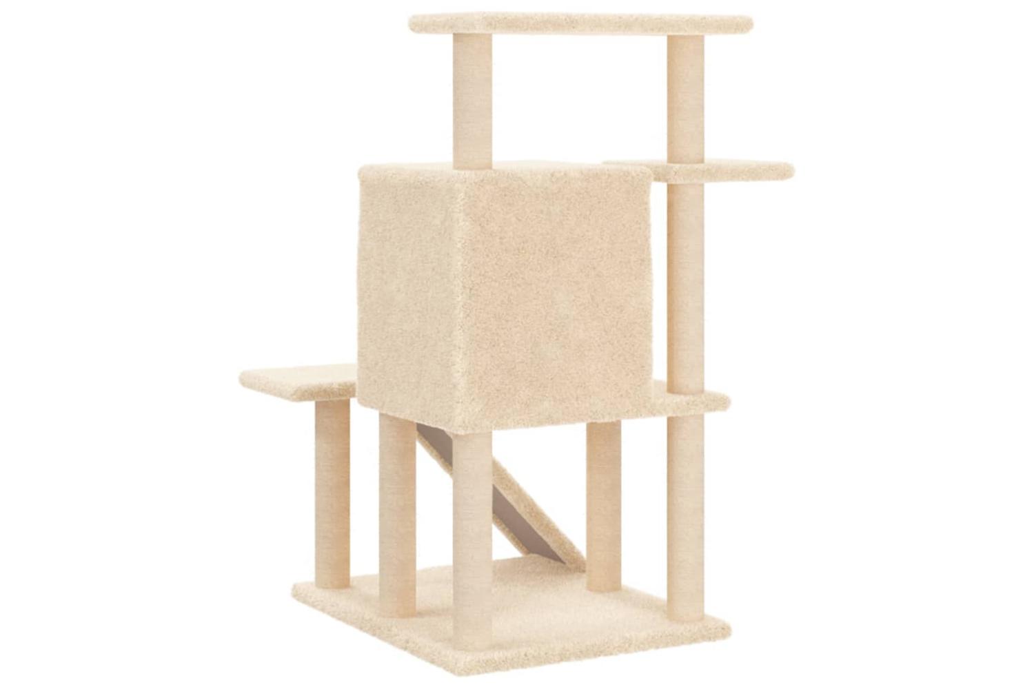 Vidaxl Cat Tree With Sisal Scratching Posts Cream 97 Cm-6