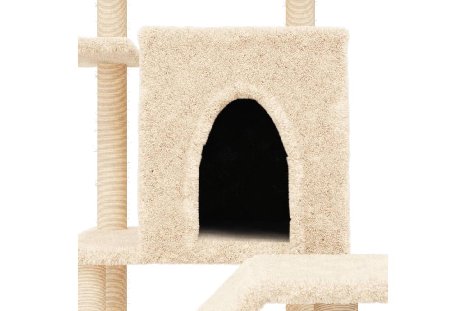 Vidaxl Cat Tree With Sisal Scratching Posts Cream 97 Cm-7