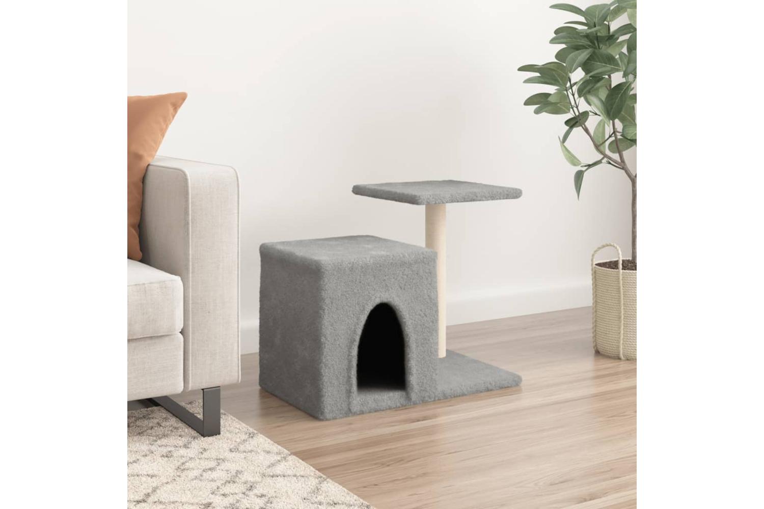 Vidaxl Cat Tree With Sisal Scratching Posts Light Grey 505 Cm-3
