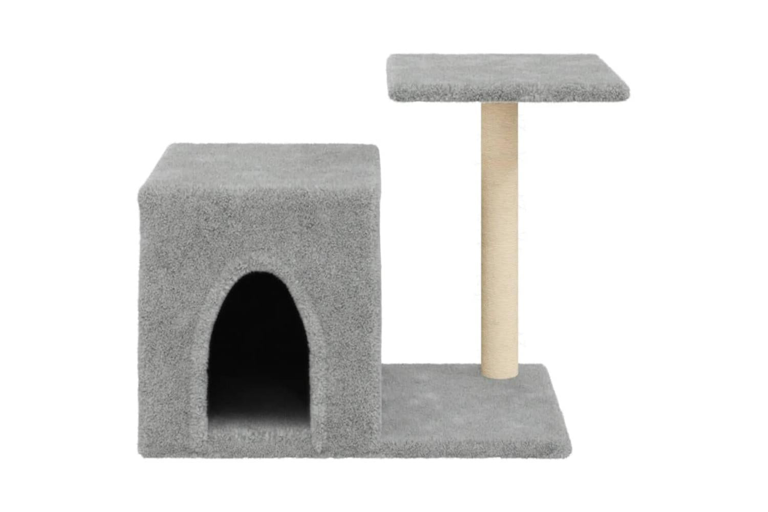 Vidaxl Cat Tree With Sisal Scratching Posts Light Grey 505 Cm-4