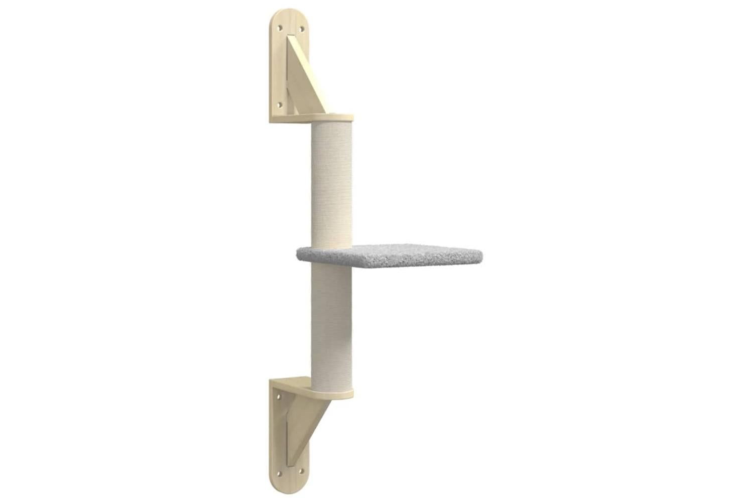 Vidaxl Wall-mounted Cat Tree With Scratching Post Light Grey 855 Cm-2
