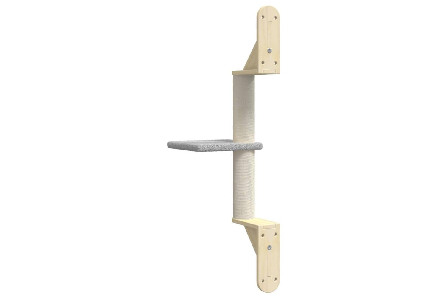 Vidaxl Wall-mounted Cat Tree With Scratching Post Light Grey 855 Cm-6