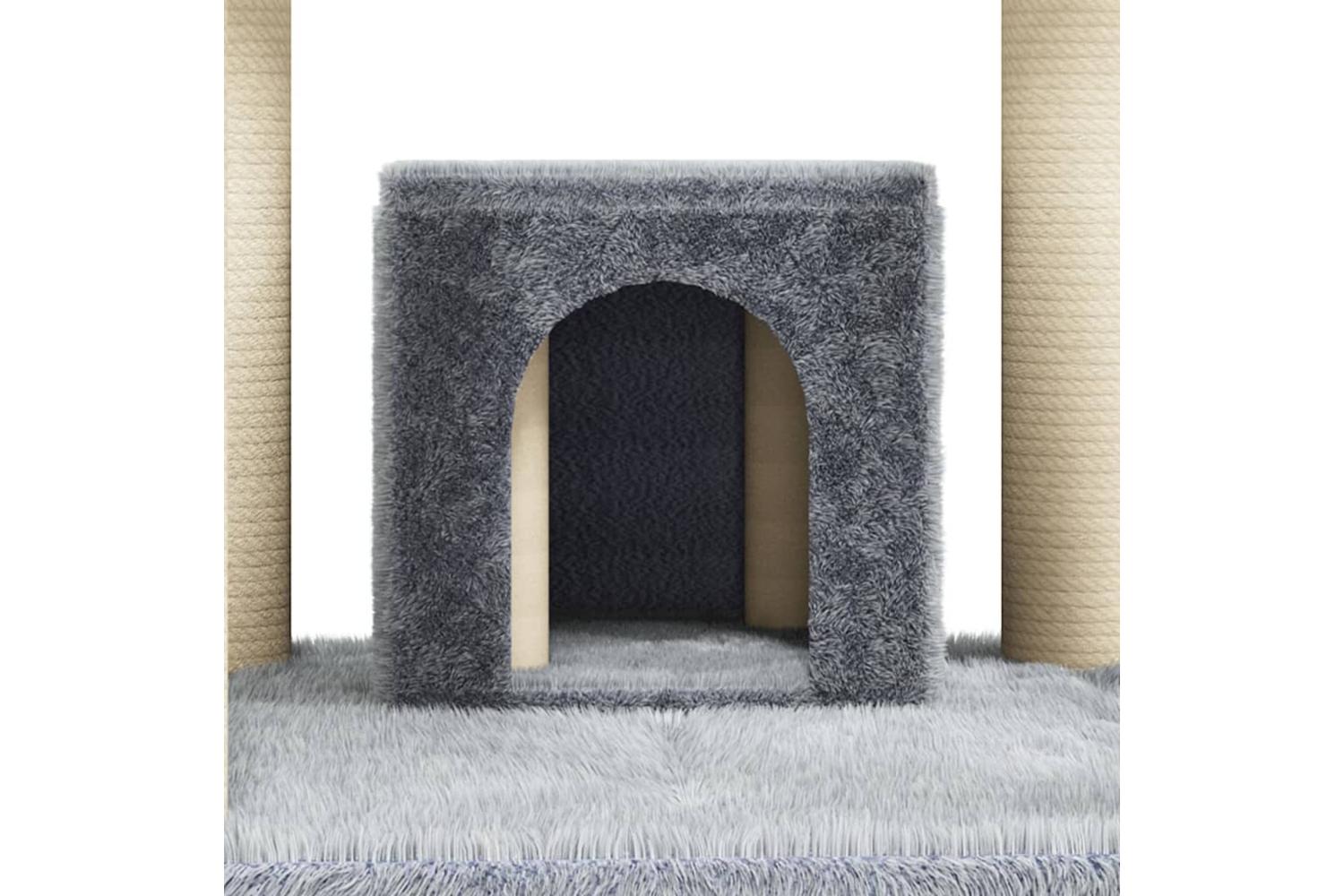 Vidaxl Cat Tree With Sisal Scratching Posts Light Grey 171 Cm-7