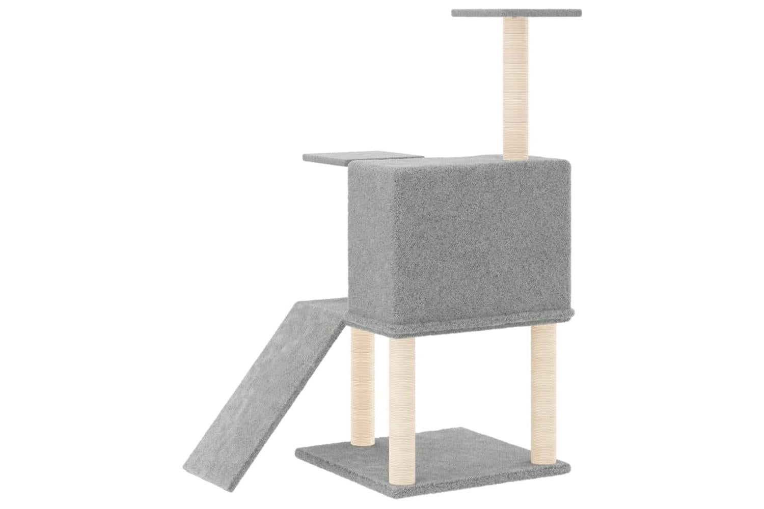 Vidaxl Cat Tree With Sisal Scratching Posts Light Grey 109 Cm-5