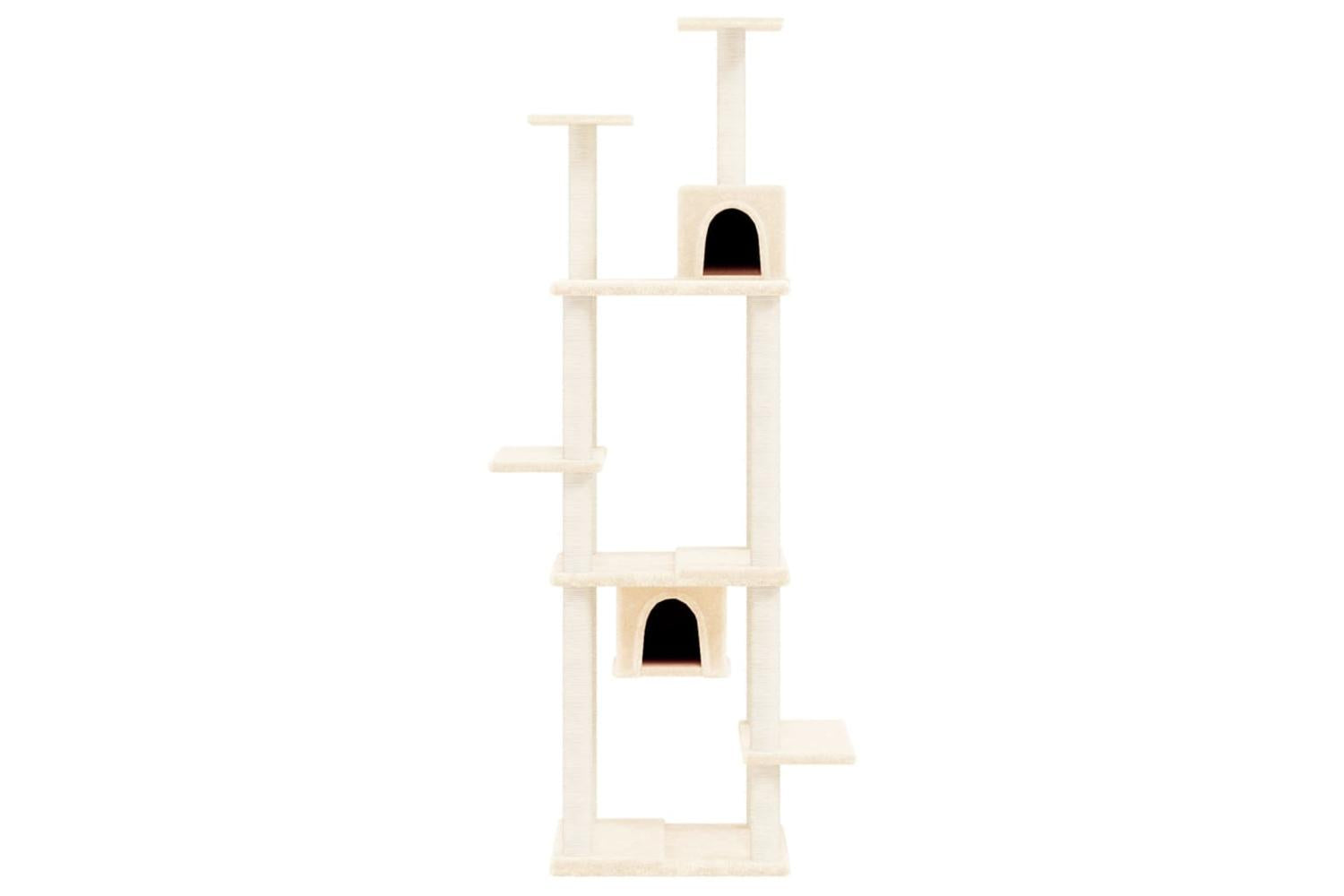 Vidaxl Cat Tree With Sisal Scratching Posts Cream 176 Cm-3