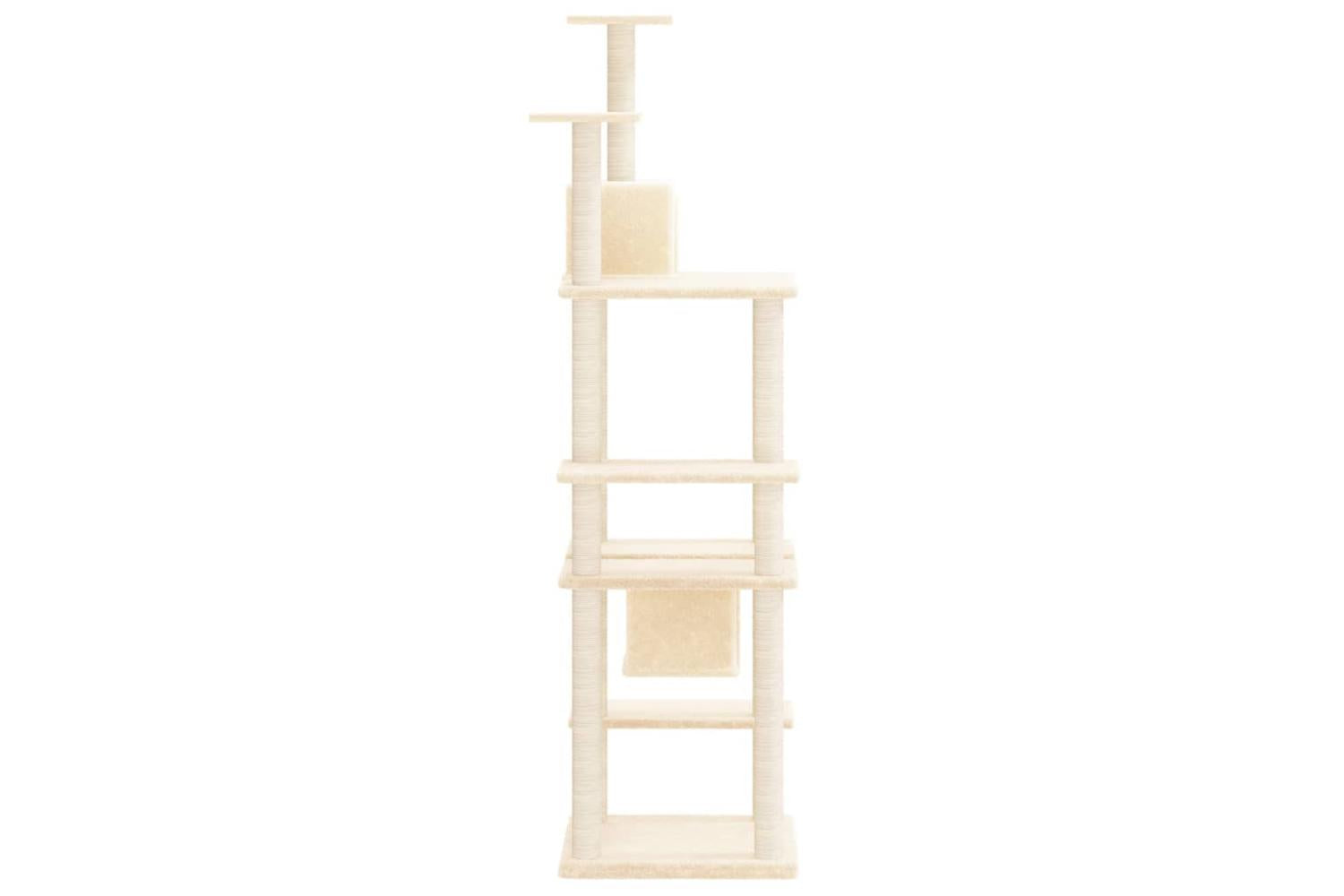 Vidaxl Cat Tree With Sisal Scratching Posts Cream 176 Cm-4