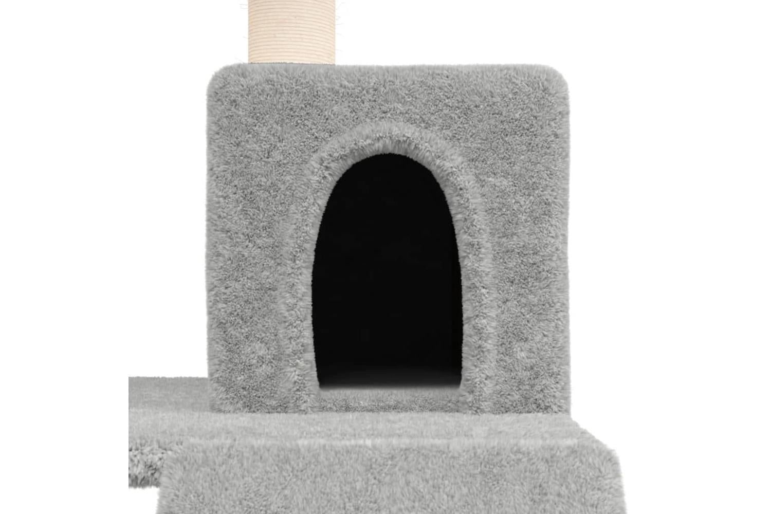 Vidaxl Cat Tree With Sisal Scratching Posts Light Grey 82 Cm-6