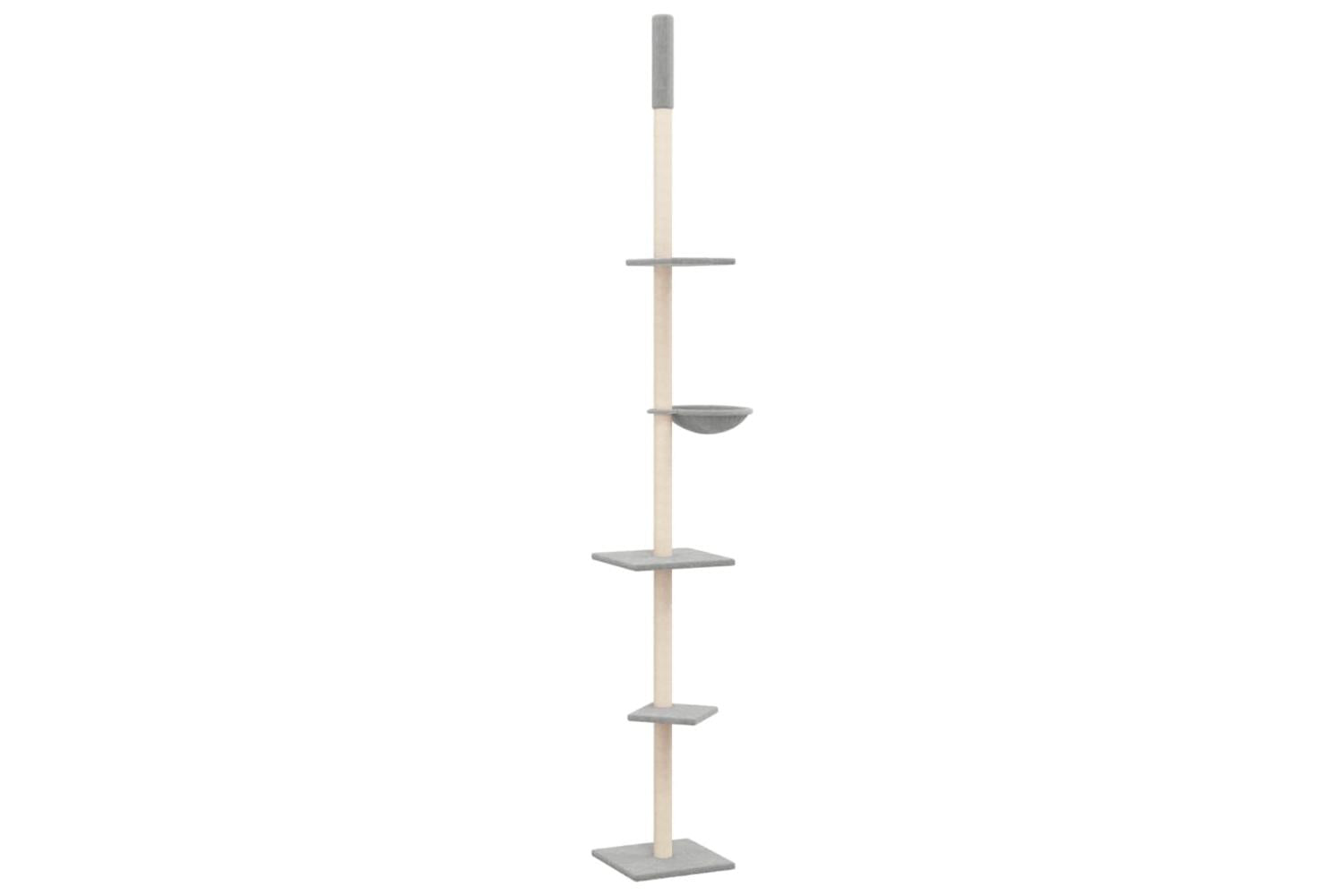 Vidaxl Floor To Ceiling Cat Tree Light Grey 2635-2895 Cm-2