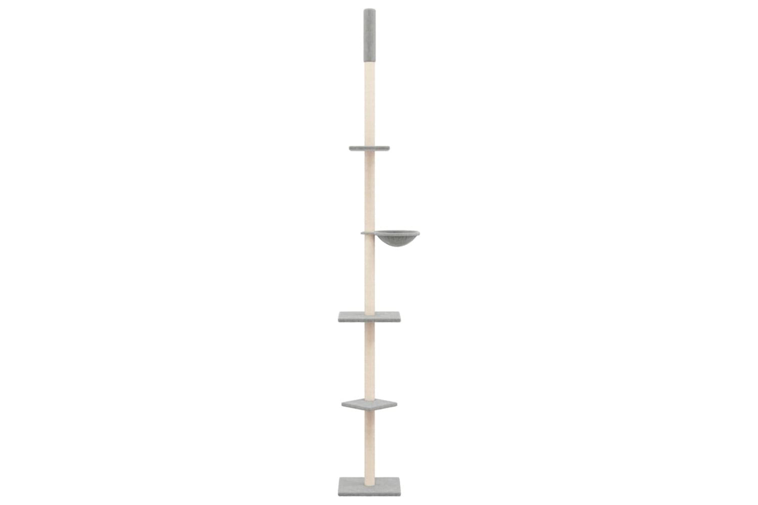 Vidaxl Floor To Ceiling Cat Tree Light Grey 2635-2895 Cm-3