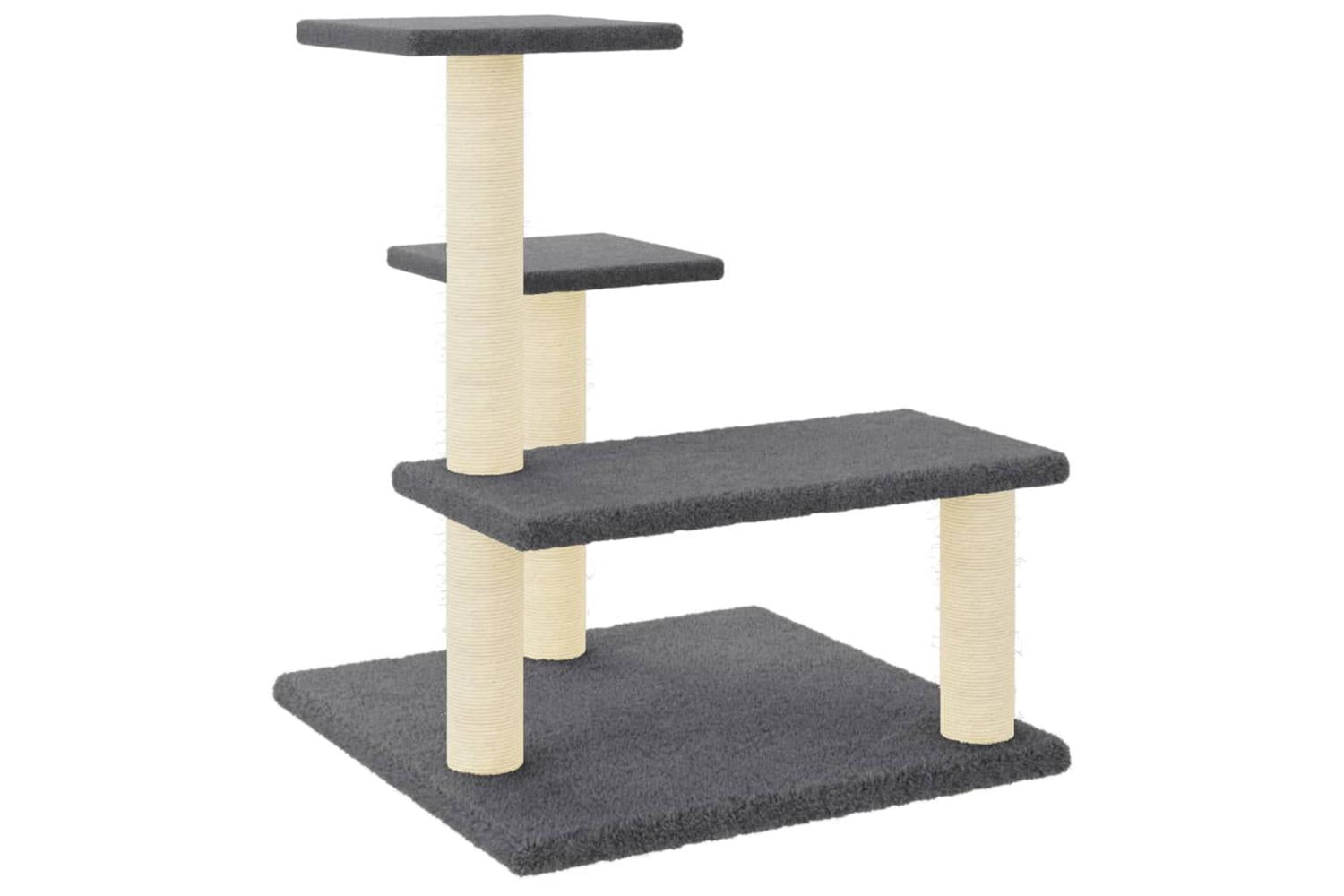 Vidaxl Cat Tree With Sisal Scratching Posts Dark Grey 61 Cm-2