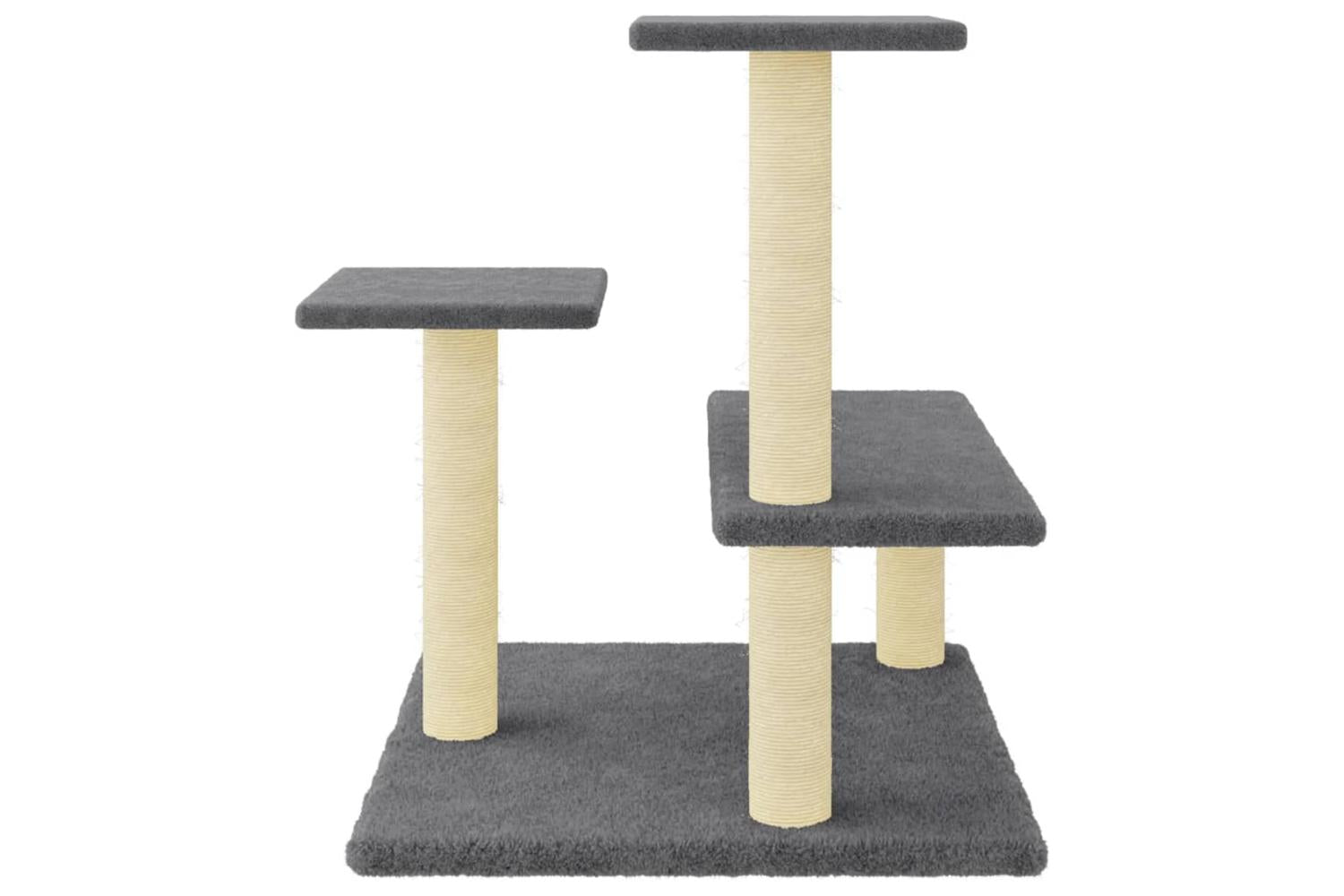 Vidaxl Cat Tree With Sisal Scratching Posts Dark Grey 61 Cm-4