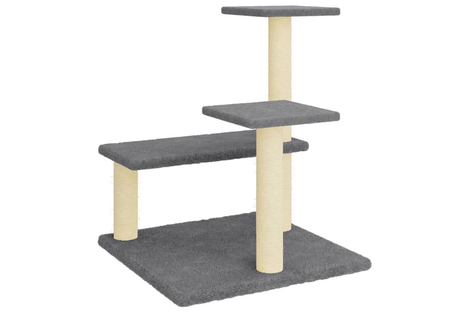 Vidaxl Cat Tree With Sisal Scratching Posts Dark Grey 61 Cm-5