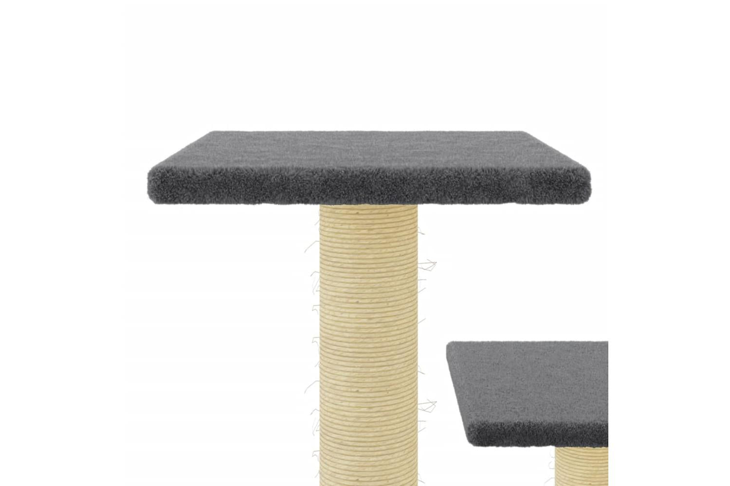 Vidaxl Cat Tree With Sisal Scratching Posts Dark Grey 61 Cm-6