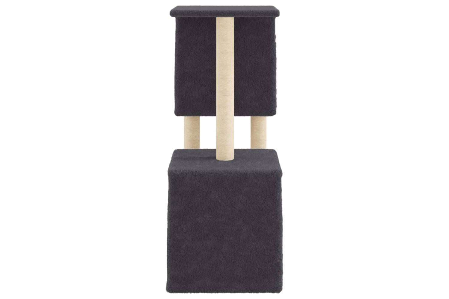Vidaxl Cat Tree With Sisal Scratching Posts Dark Grey 86 Cm-5
