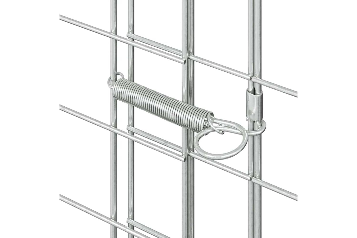 Vidaxl Chicken Cage 2 Pcs Silver 600 X 100 X 210 Cm Galvanised Steel-9