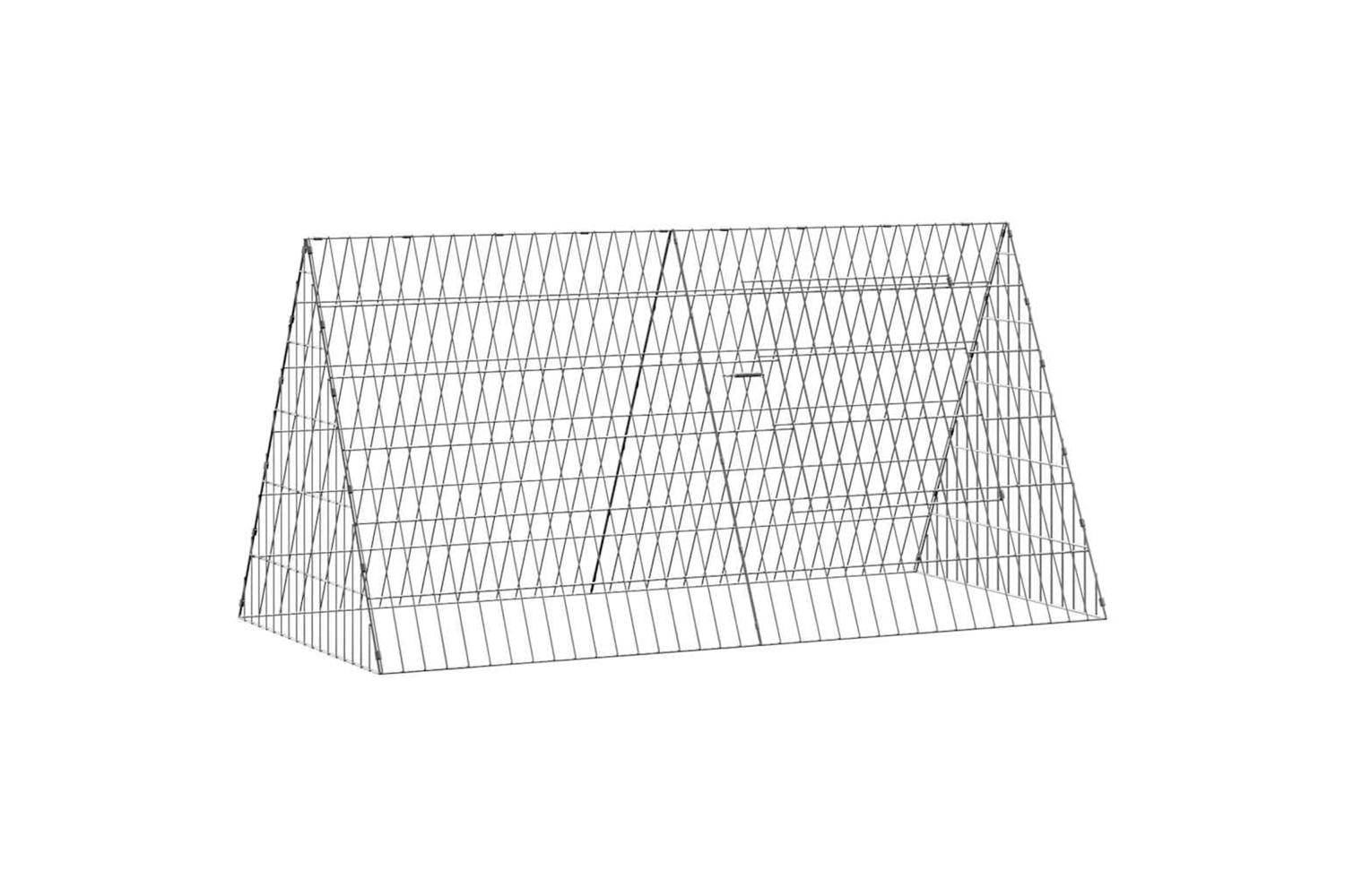 Vidaxl Chicken Cage Silver 110 X 55 X 55 Cm Galvanised Steel-2