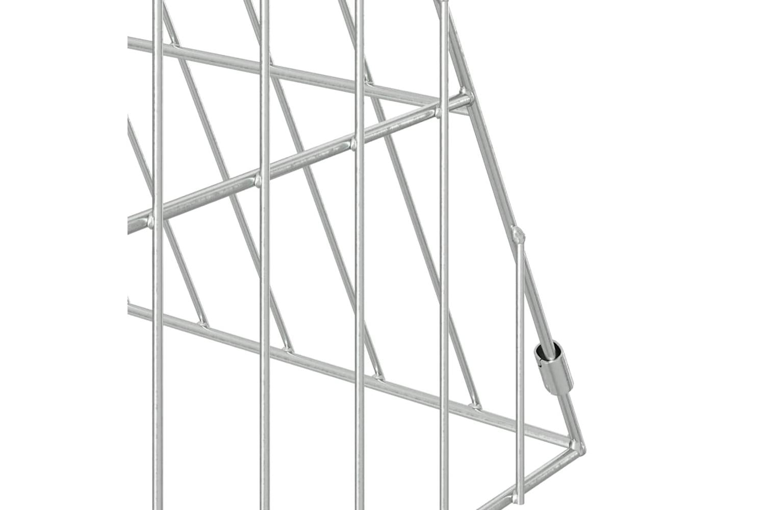 Vidaxl Chicken Cage Silver 110 X 55 X 55 Cm Galvanised Steel-9