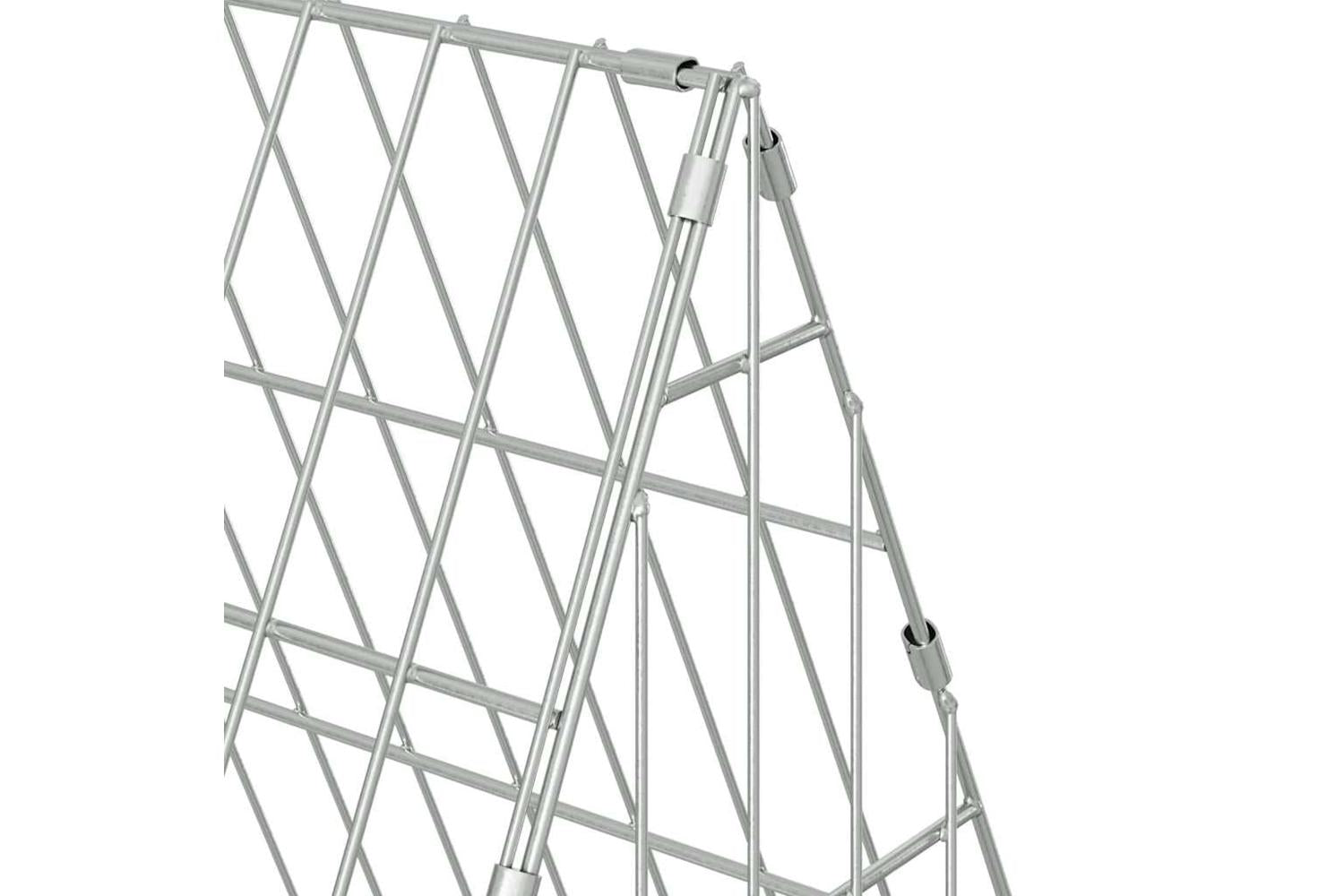 Vidaxl Chicken Cage Silver 110 X 55 X 55 Cm Galvanised Steel-10