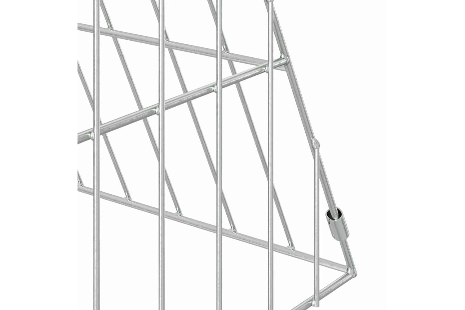 Vidaxl Chicken Cage Silver 215 X 55 X 55 Cm Galvanised Steel-9