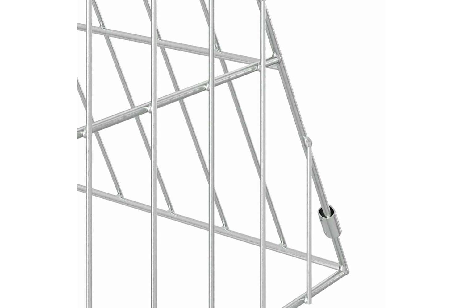Vidaxl Chicken Cage Silver 650 X 55 X 55 Cm Galvanised Steel-9
