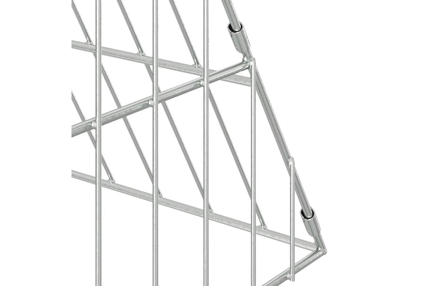 Vidaxl Chicken Cage Silver 110 X 100 X 85 Cm Galvanised Steel-9