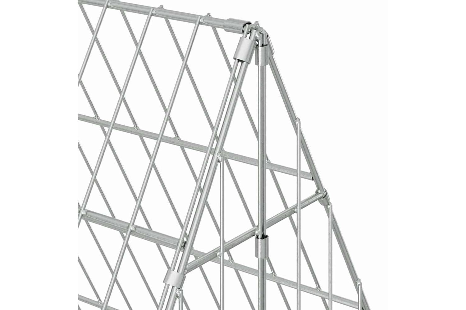 Vidaxl Chicken Cage Silver 110 X 100 X 85 Cm Galvanised Steel-10