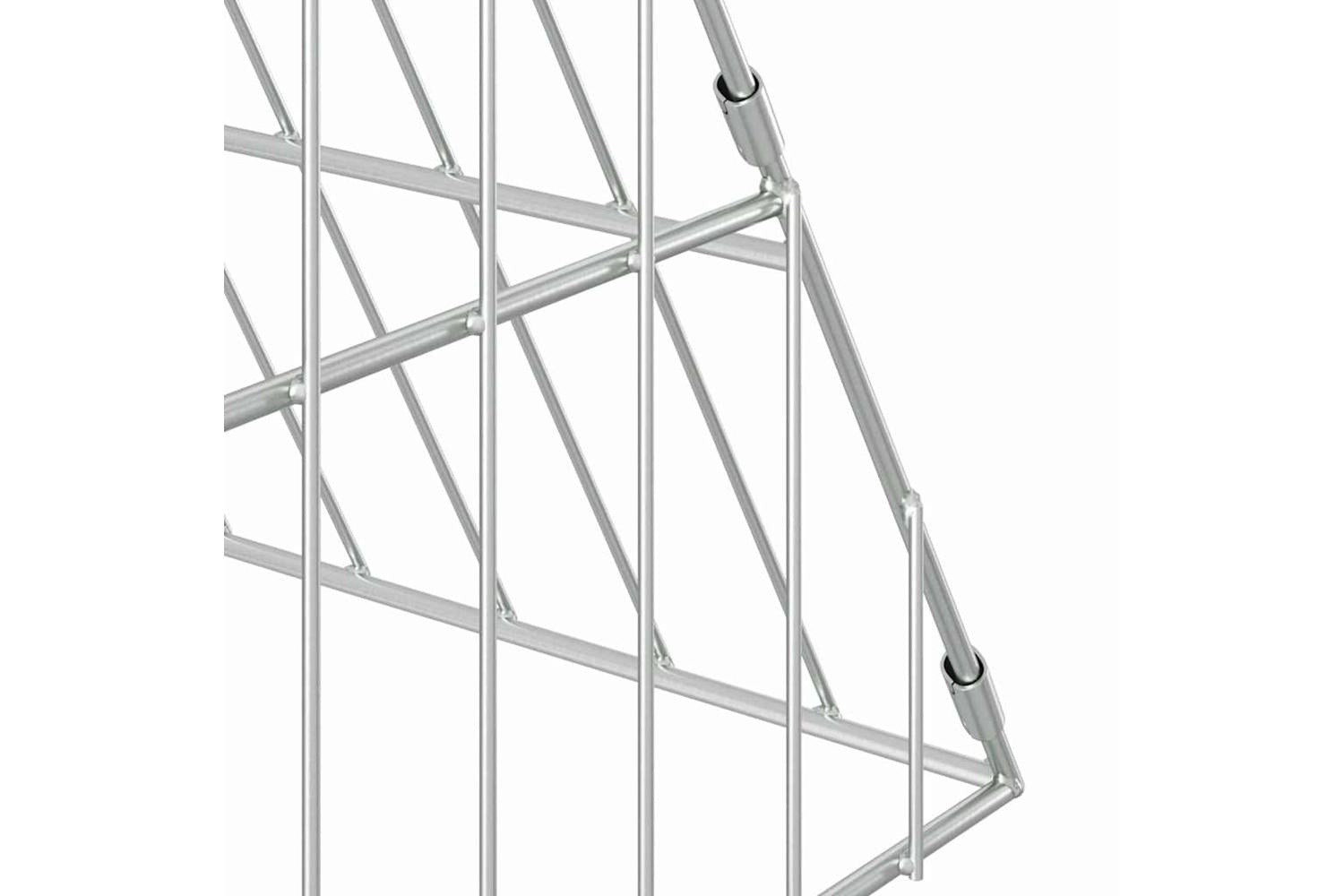 Vidaxl Chicken Cage Silver 215 X 100 X 85 Cm Galvanised Steel-9