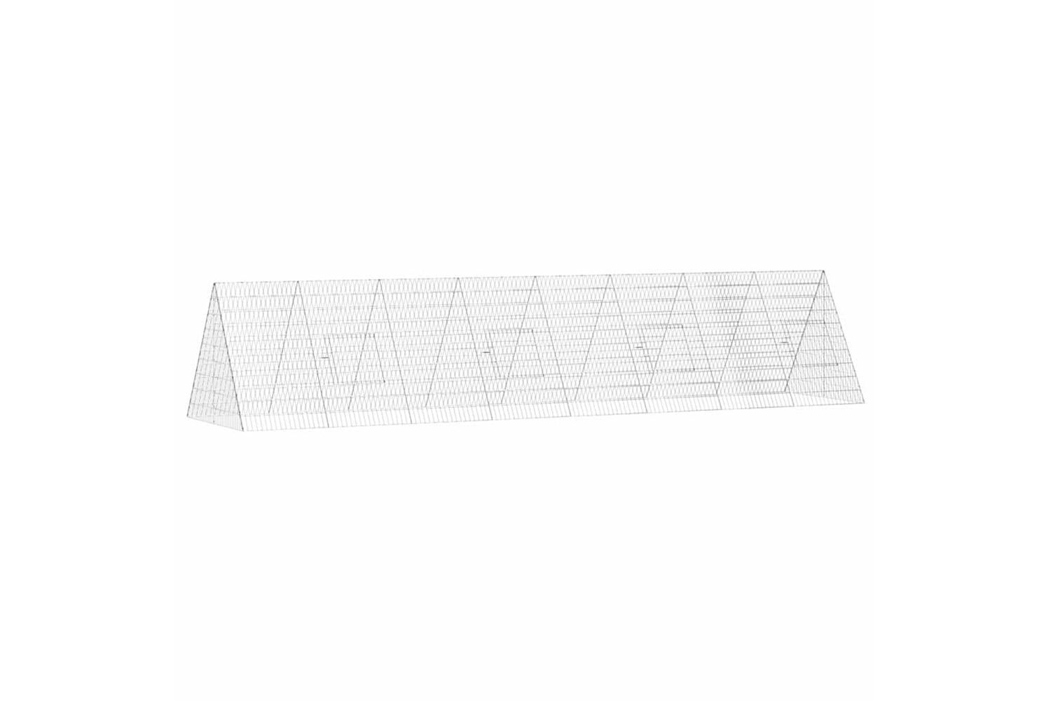 Vidaxl Chicken Cage Silver 430 X 100 X 85 Cm Galvanised Steel-2